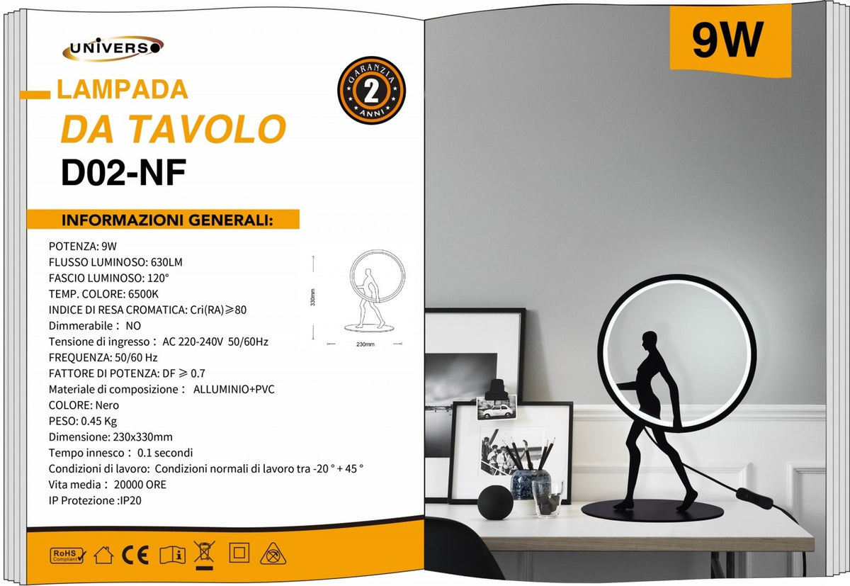 Lampada Da Comodino Universo – D02-NF