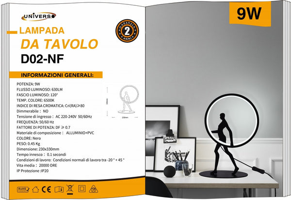 Lampada Da Comodino Universo – D02-NF