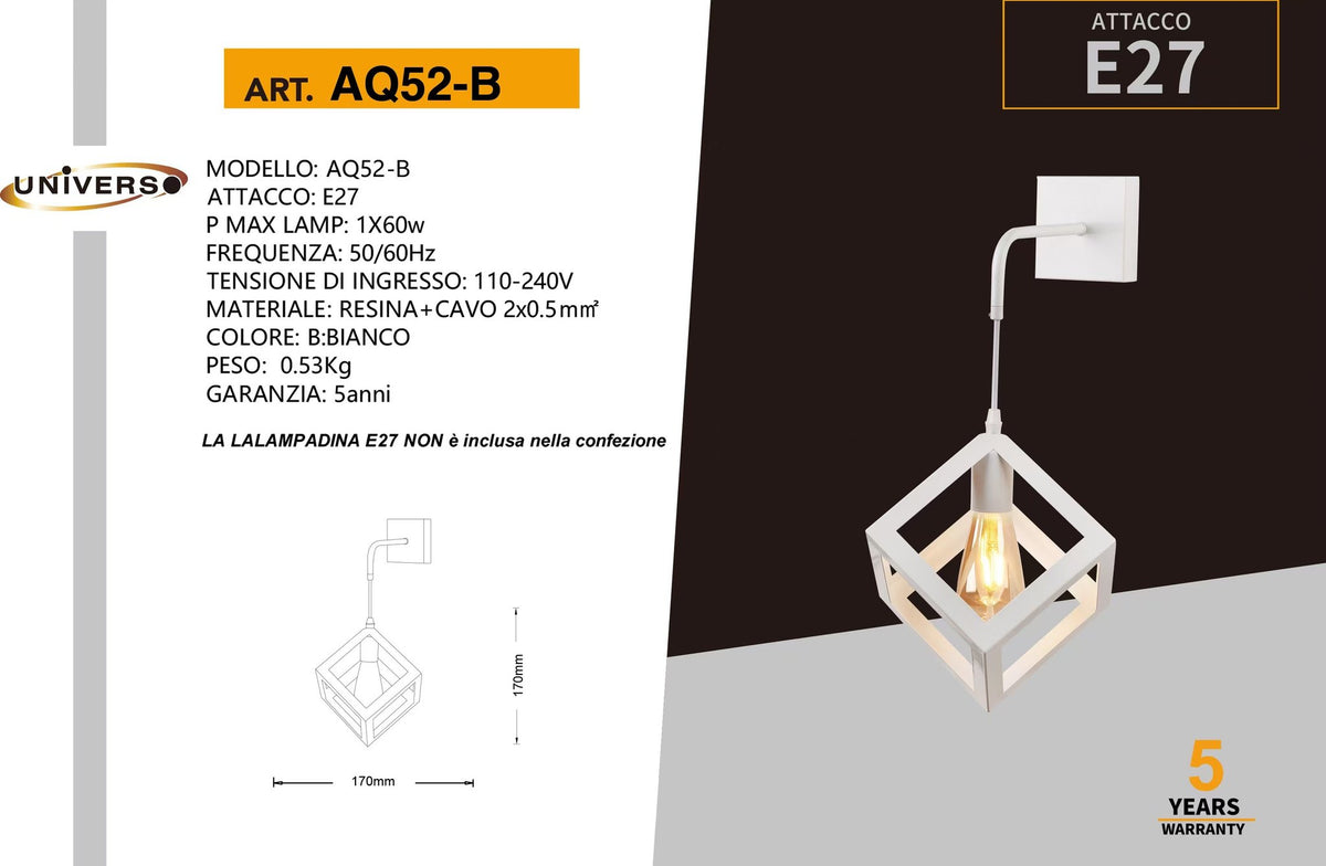 Applique Da Muro Universo – AQ52-B
