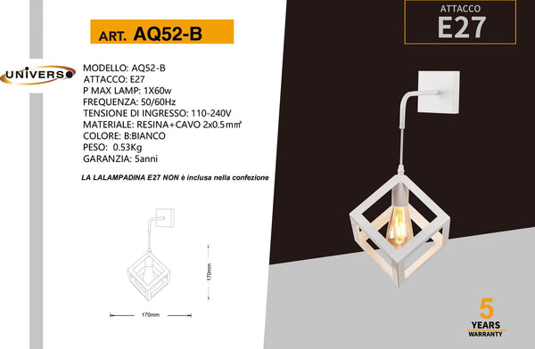 Applique Da Muro Universo – AQ52-B