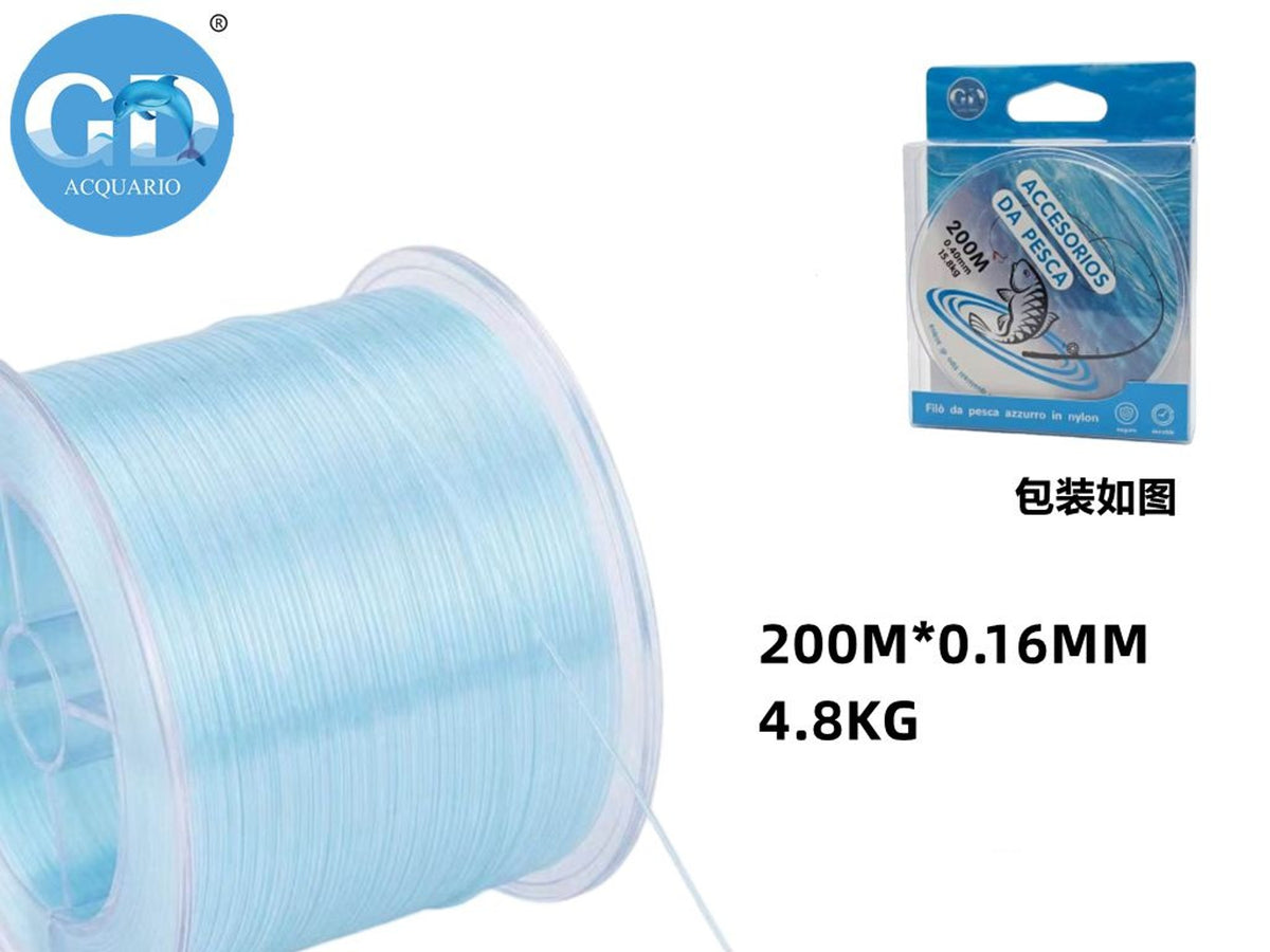 Lenza in nylon da pesca 200 m