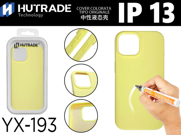 YX-193 COVER COLORATA IN GOMMA IP13 GIALLO