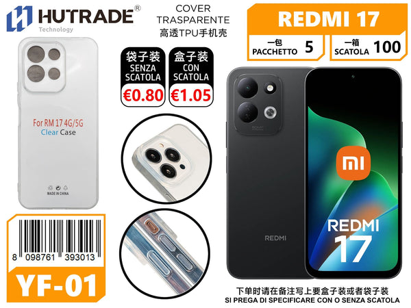 COVER TRASPARENTE REDMI 17 – YF01 012054