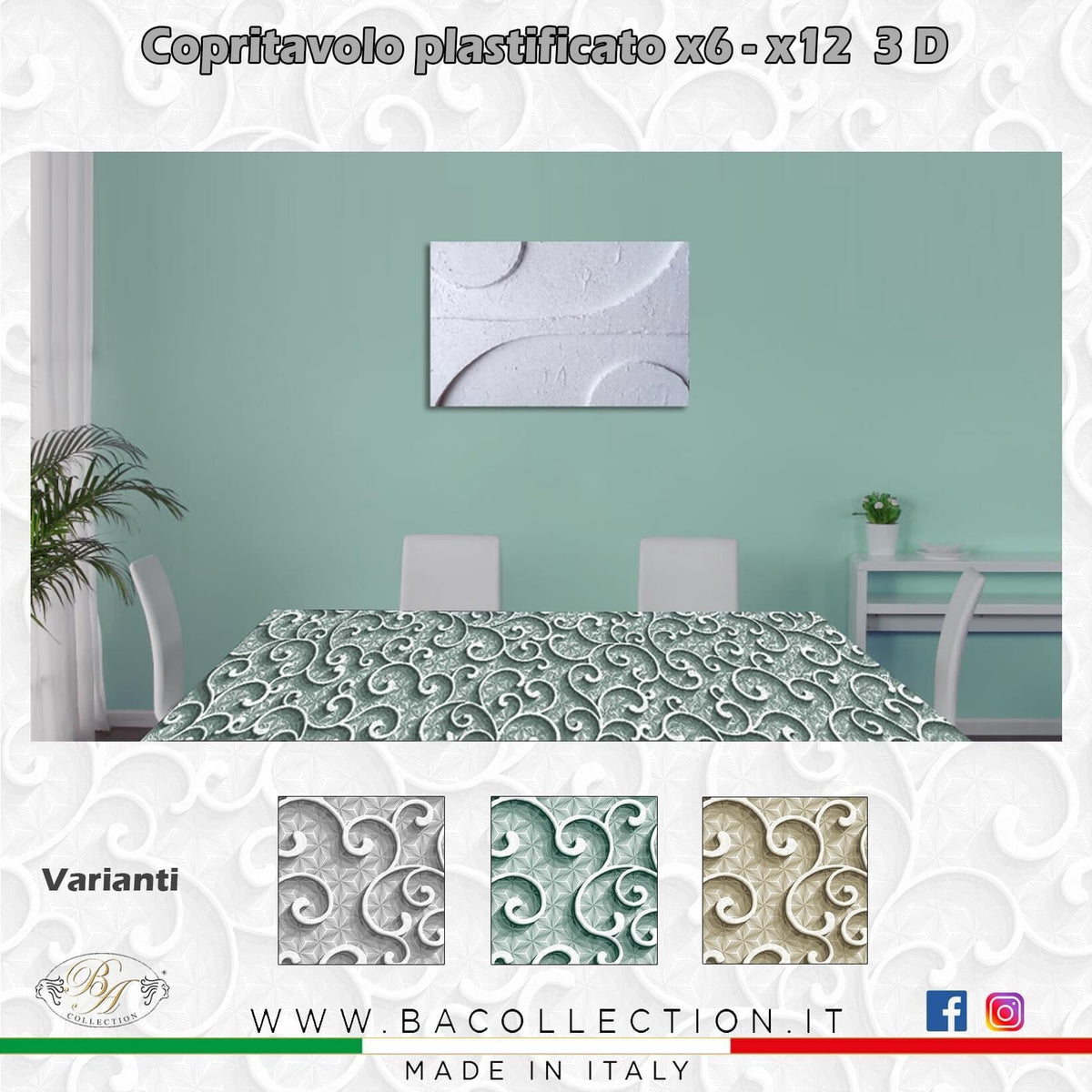Tovaglia plastificata · art. 3D-003619