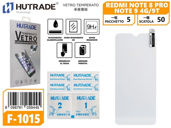 REDMI NOTE 8 PRO/NOTE 9 4G/9T PELLICOLA DI VETRO