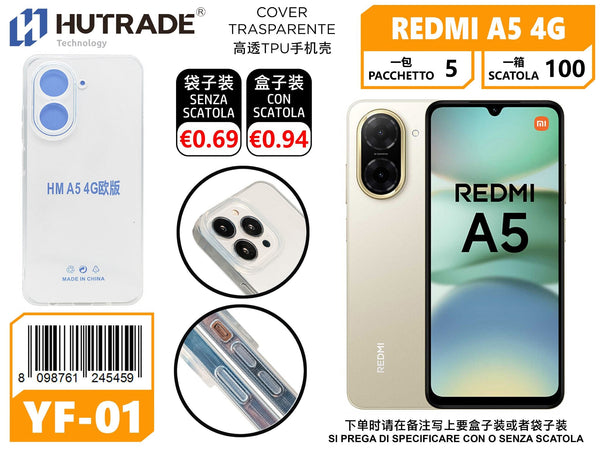 COVER TRASPARENTE REDMI A5 4G – YF01 011955
