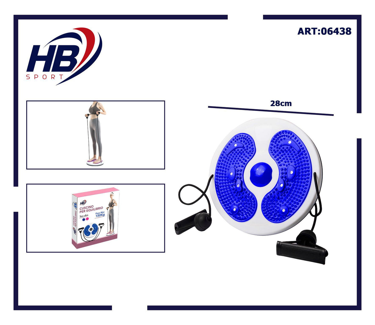 Cuscino per equilibrio-blu