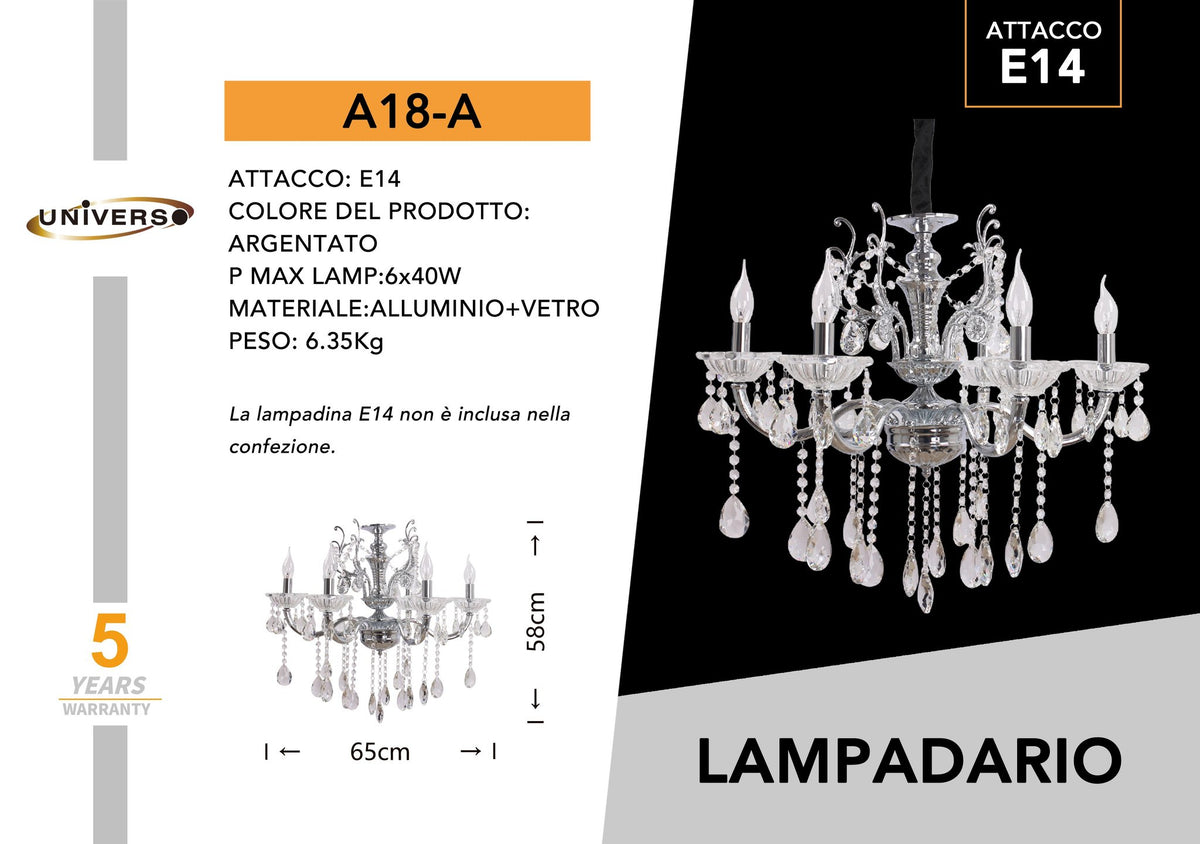 Lampadario Da Soffitto Universo – A18-A