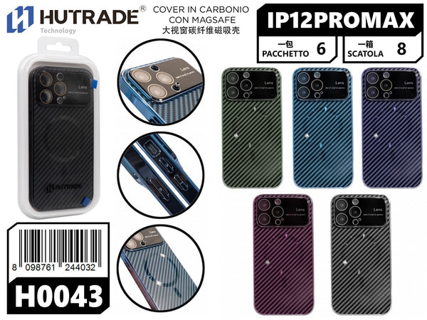 H0043 COVER CARBONIO A MAGSAFE IP12PROMAX