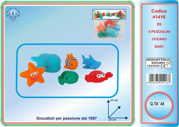 Set Baby 6 pesciolini oceano LIP41416
