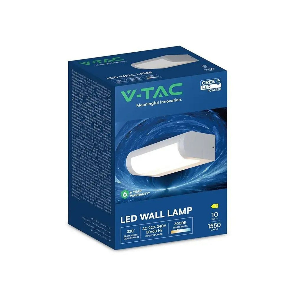 Applique LED da esterno con chip CREE 10 W a luce diffusa 3000 K