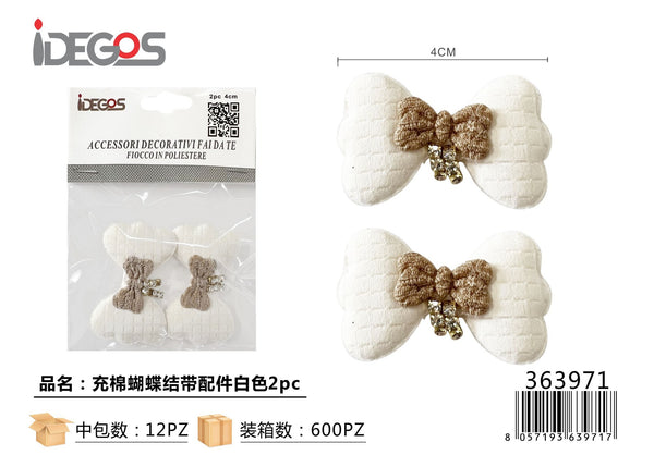 Set di 2 fiocchi decorativi imbottiti con accessori