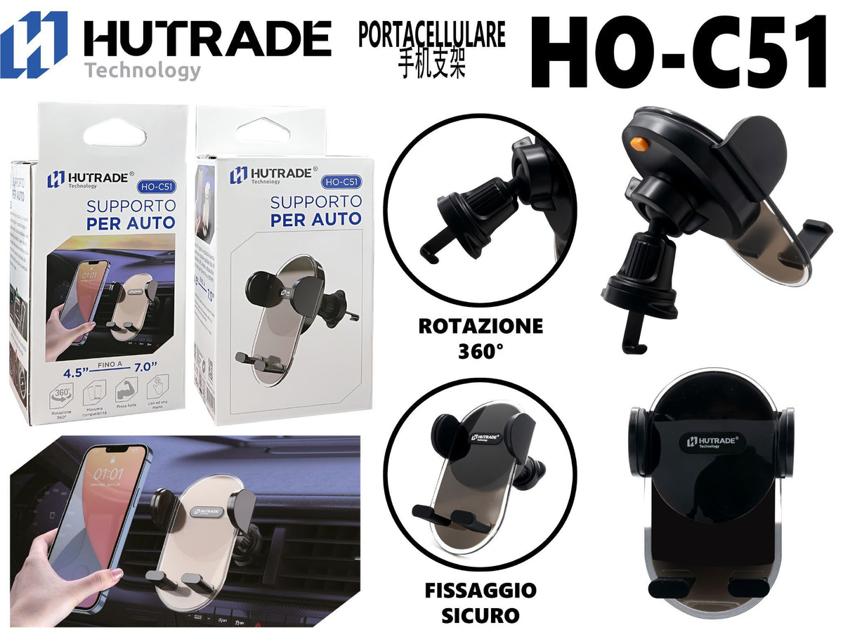 HO-C51 SUPPORTO DA AUTO A GANCIO