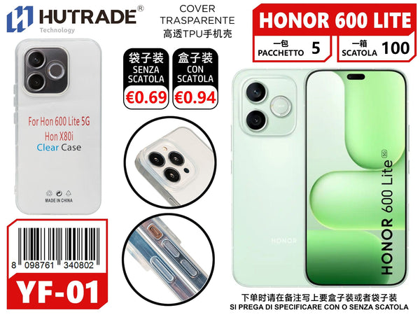 COVER TRASPARENTE HONOR 600 LITE – YF01 012029