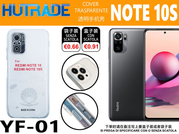 COVER TRASPARENTE REDMI NOTE 10S – YF01 011508