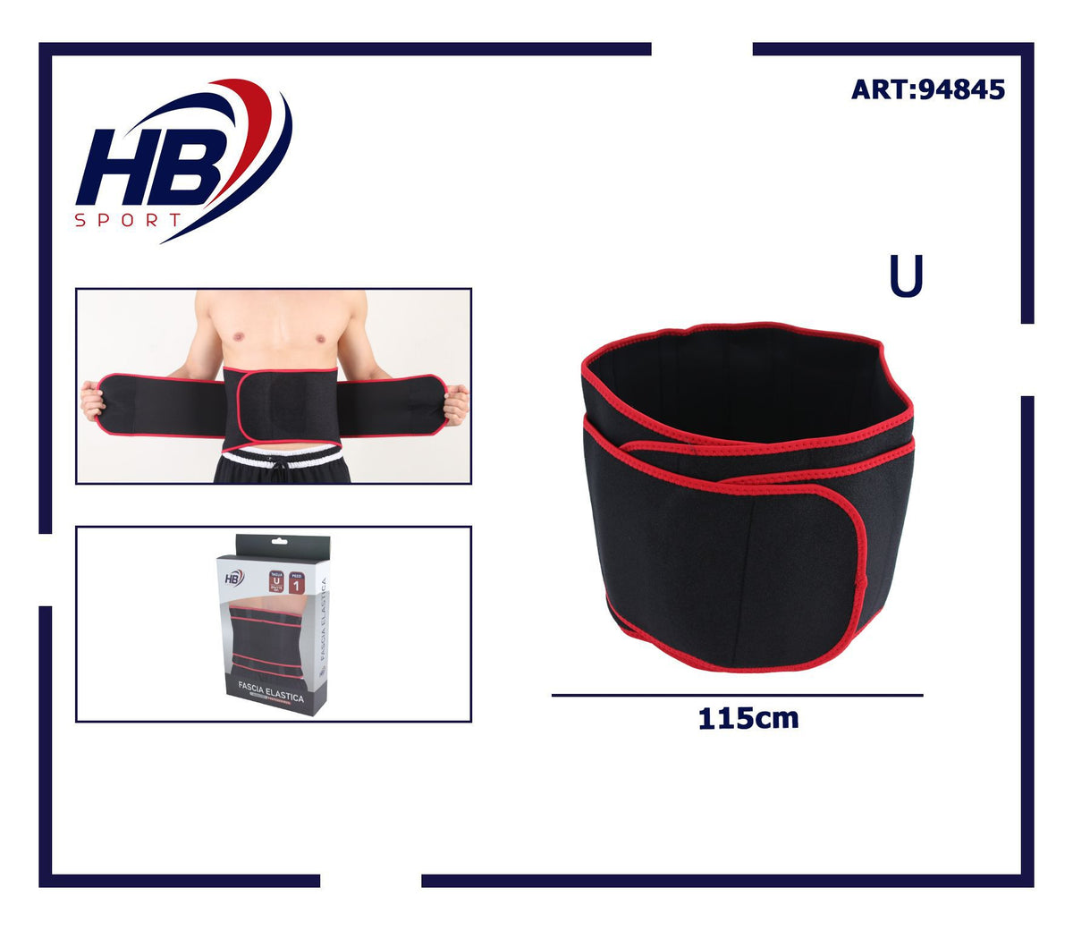FASCIA ELASTICA 1 pz U