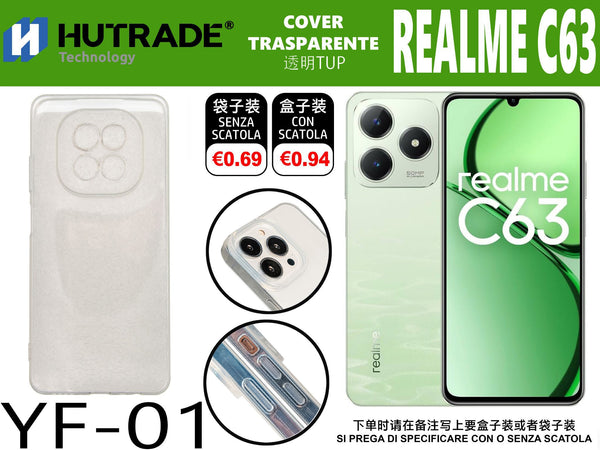 COVER TRASPARENTE REALME C63 5G – YF01 011900