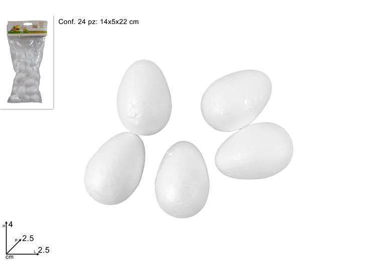 UOVO POLISTIROLO 4 cm 24 PZ EGG