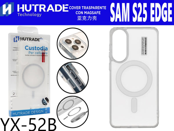 YX-52B COVER TRASPARENTE MAGSAFE SAM S25 EDGE