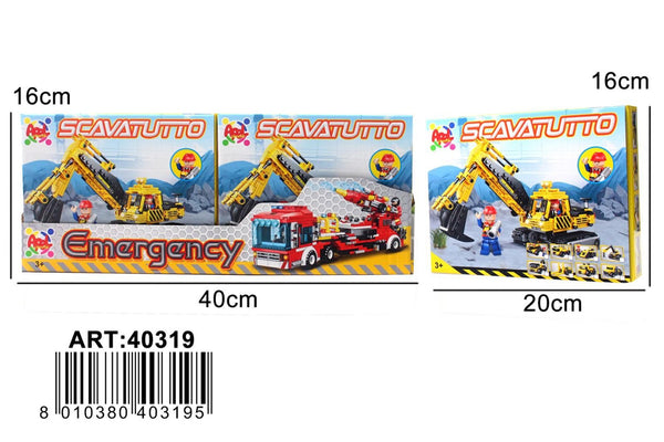 Set costruzioni Bloks cantiere, assortito AP40319