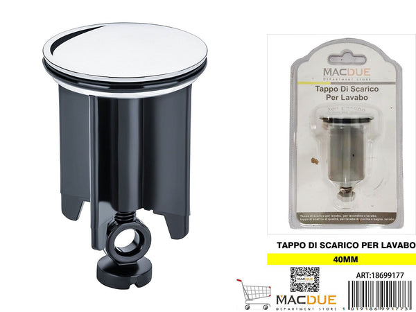 Tappo di Scarico per Lavabo