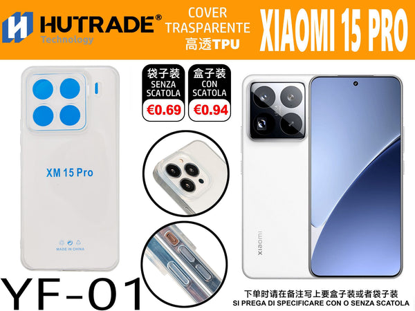 COVER TRASPARENTE MI15 PRO – YF01 011920
