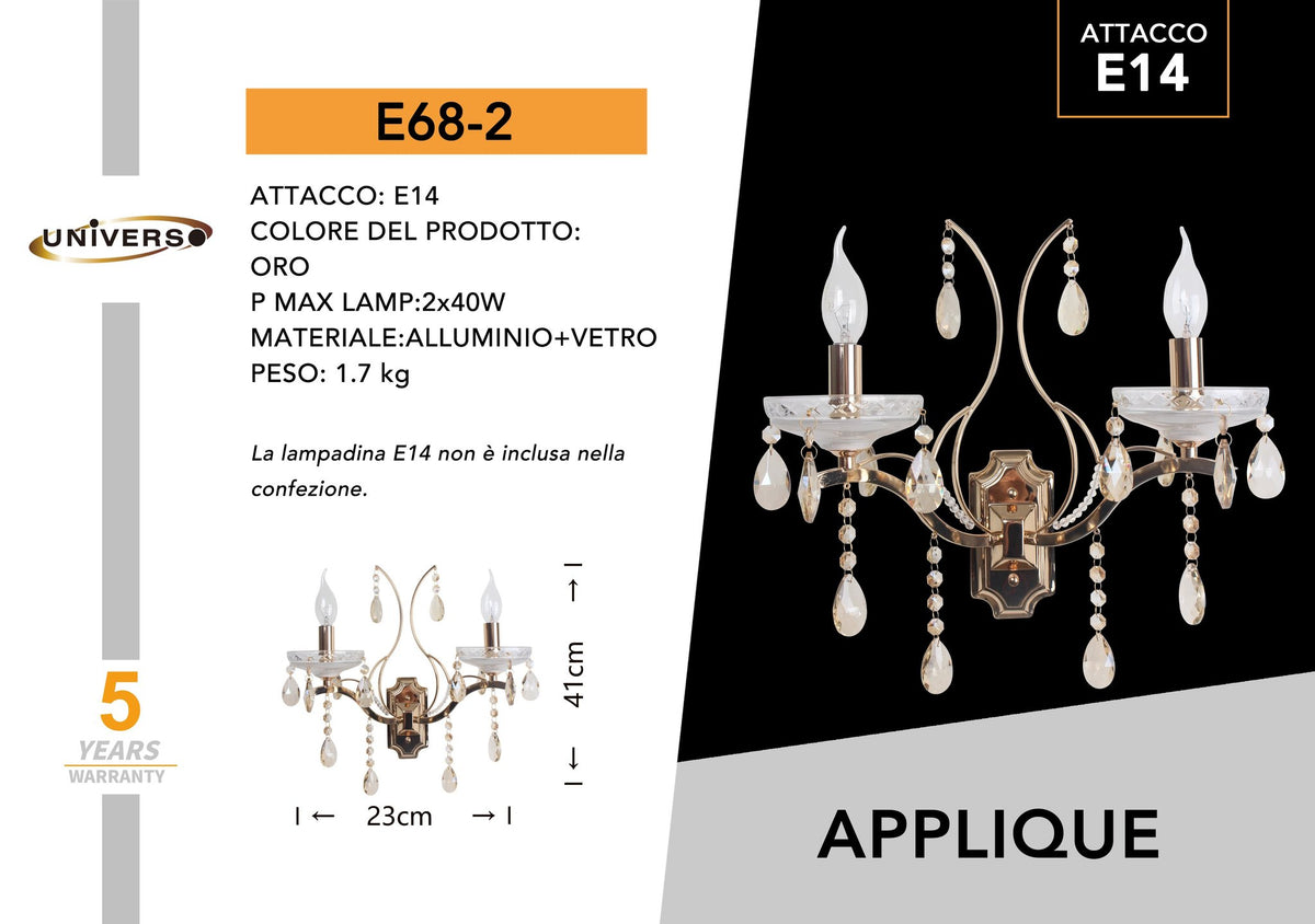 Applique Muro Universo – E68-2