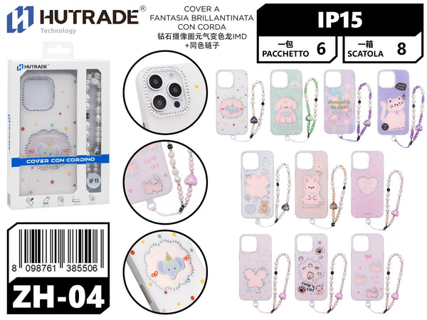 ZH-04 COVER A FANTASIA BRILLANTINATA CON CORDA IP15