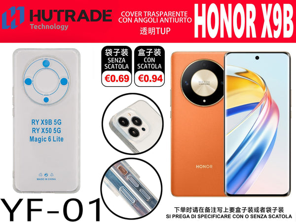 COVER TRASPARENTE HONOR X9B/MAGIC 6 LITE – YF01 011854