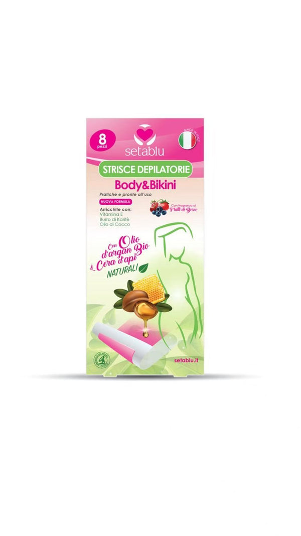 STRISCE BODY BIKINI 8 pz ARGAN E CERA API