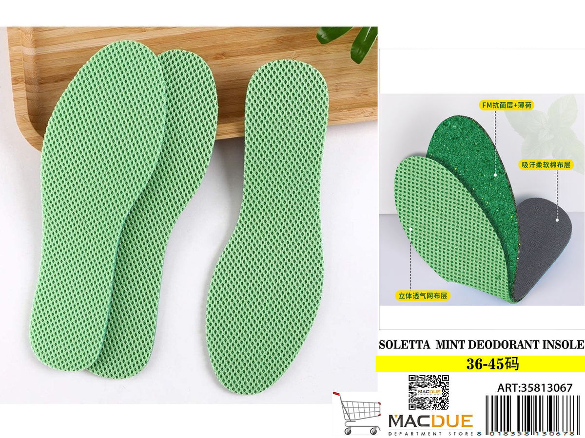 Soletta Mint Deodorant Insole