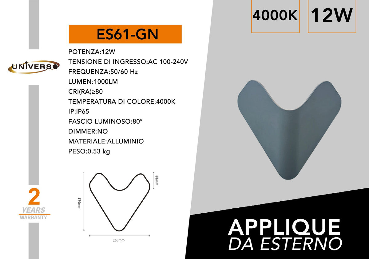 Applique da esterno – ES61-GN