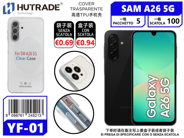 COVER TRASPARENTE A26 5G – YF01 011929