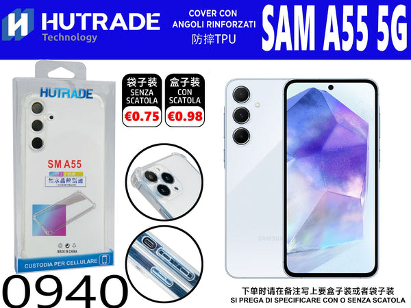 COVER TRASPARENTE BORDO ANTIURTO A55 5G – 0940 014325