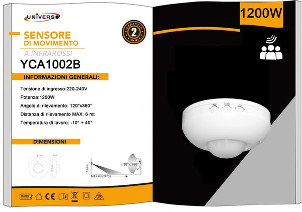 Sensore di movimento – YCA1002B