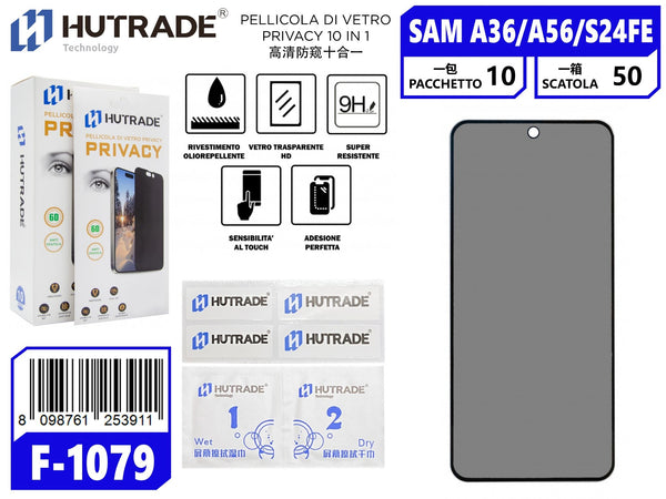 PELLICOLA DI VETRO PRIVACY 10IN1 SAM S24FE/S25FE/A36 5G/A56 5G/A37