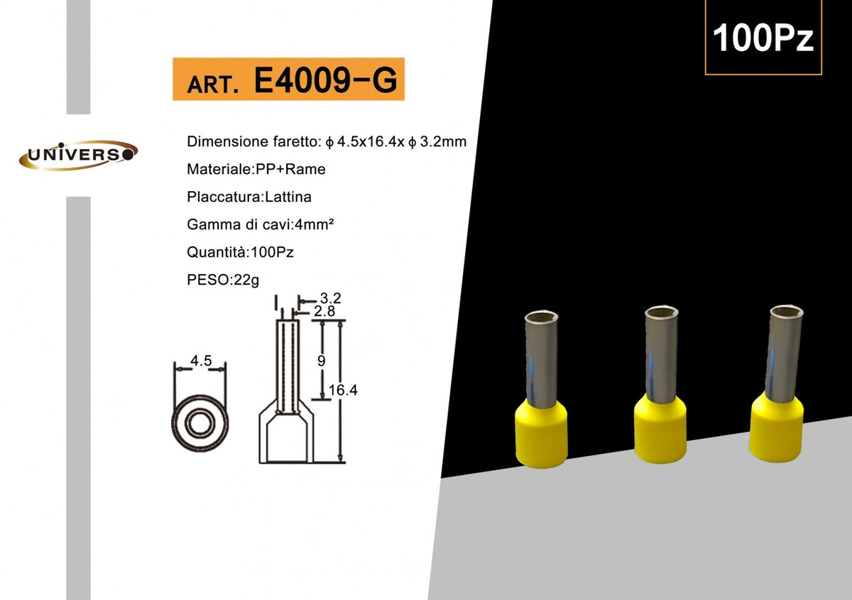 Terminali e capicorda – E4009-G