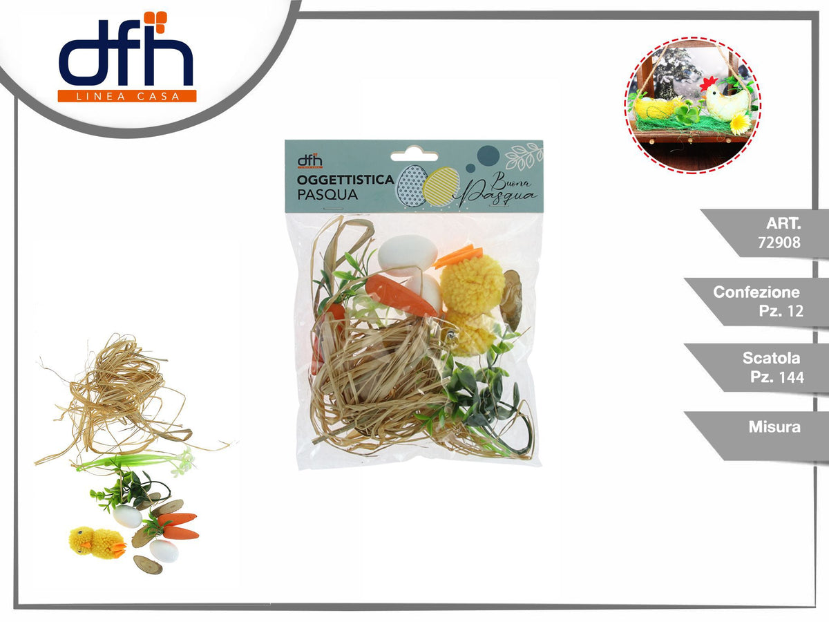 Set decorativo di pulcini per Pasqua