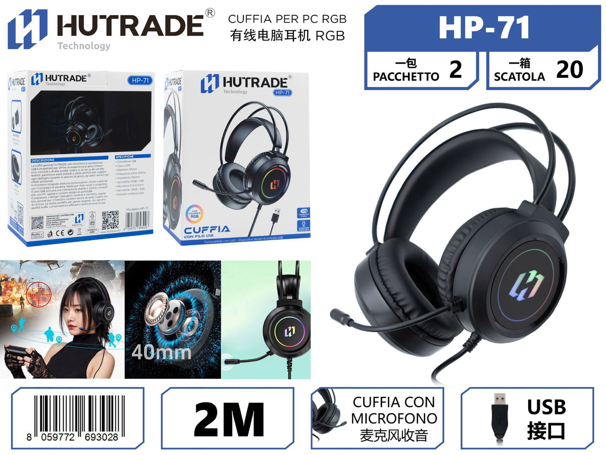 HP-71 CUFFIA PER PC RGB