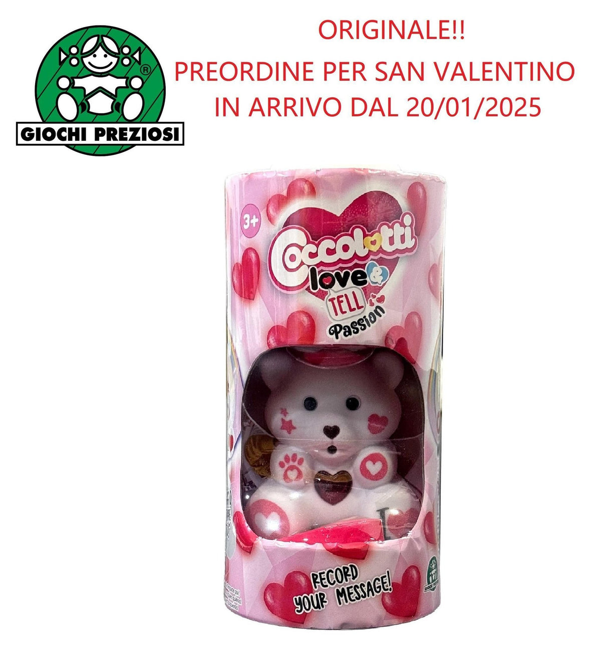 Pupazzo Coccolotti Love & Tell Passion · art. CCL46000