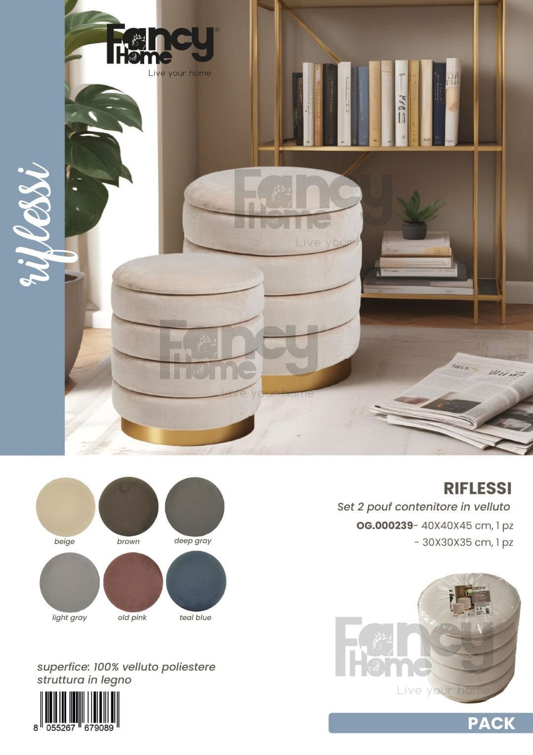Pouf contenitore · art. 79089