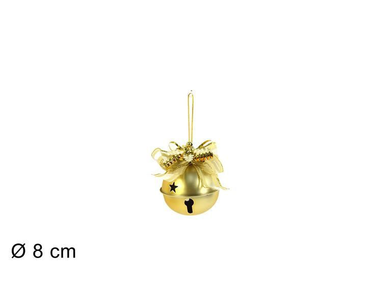 APPENDINO CAMPANELLINO 8 cm C/FIOCC ORO SDH21/077