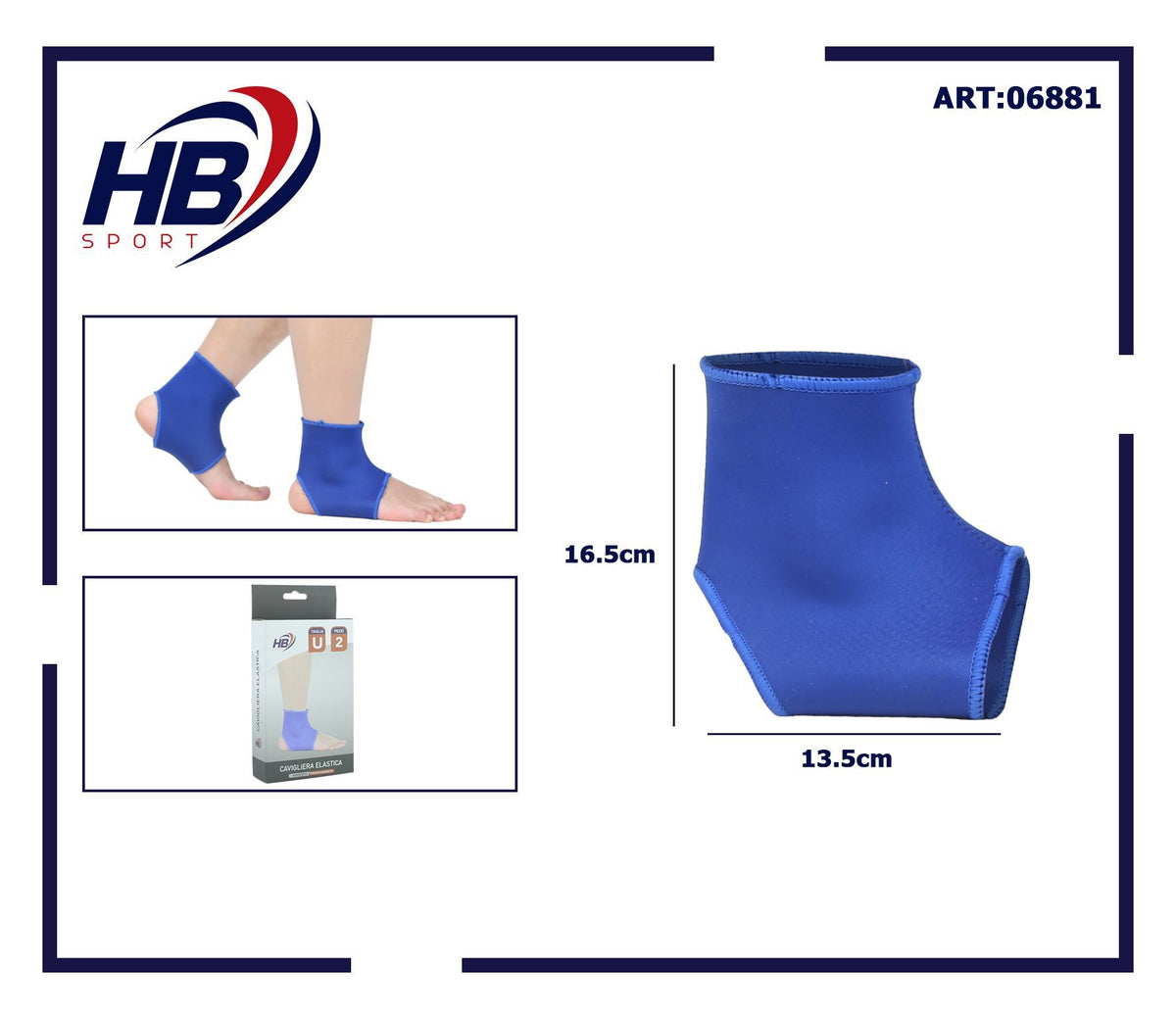 Cavigliera elastica*blu