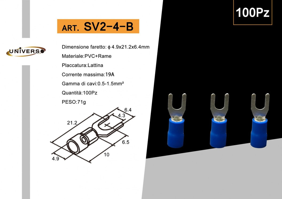 Terminali e capicorda – SV2-4-B