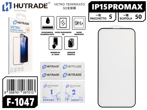 PELLICOLA DI VETRO 5D IP15PRO MA/ULTRA 6.7 – F1047 530119