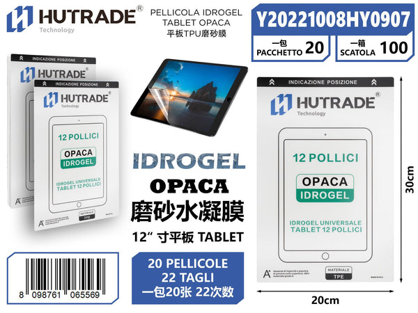 PELLICOLA IDROGEL TABLET OPACA