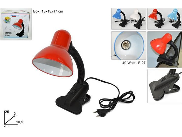 Lampada scrivania con pinza 4col art. sd-108l
