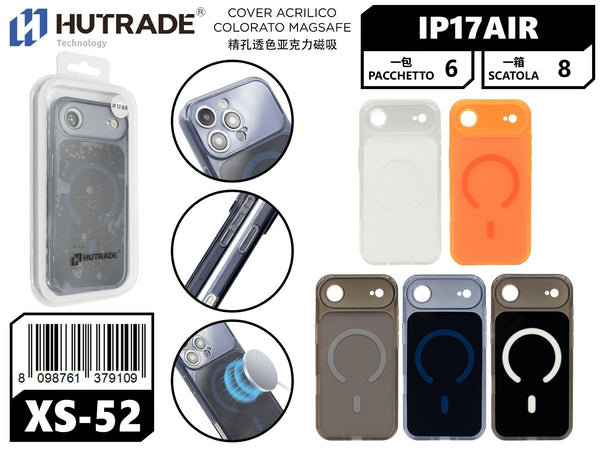 XS-52 COVER ACRILICO COLORATO MAGSAFE IP17 AIR