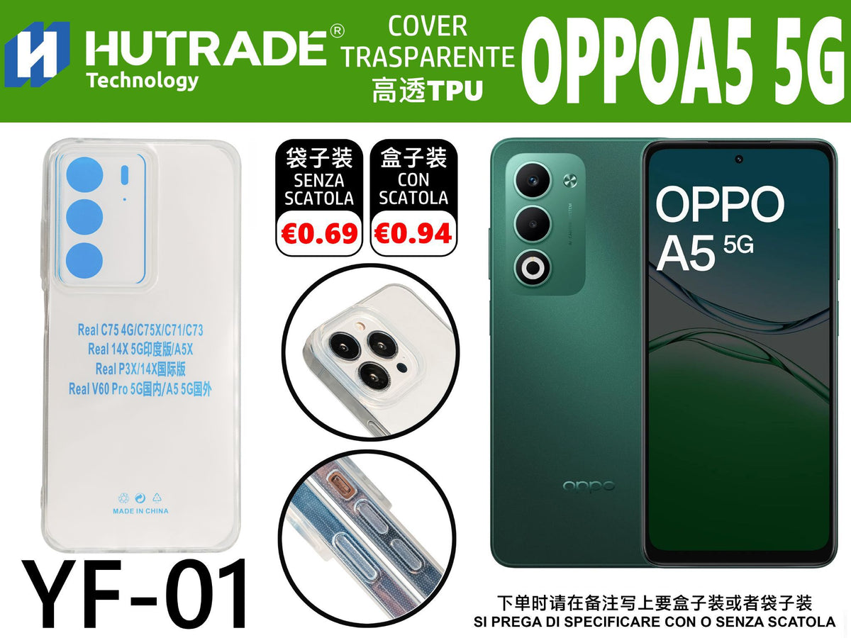 COVER TRASPARENTE OPPO A5 5G