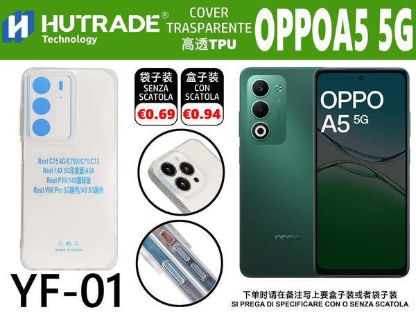COVER TRASPARENTE OPPO A5 5G
